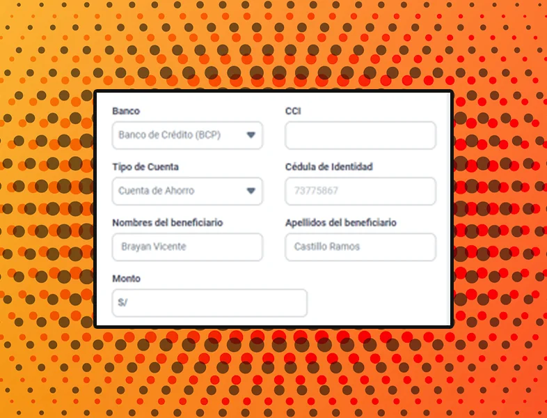 Introducción del importe de la retirada